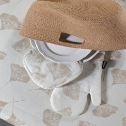Γάντι Με Πιάστρα Mika 26 (Σετ 2τμχ) Beige Kentia Βαμβάκι-Πολυέστερ