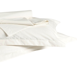 Σεντόνι True Col 12A Off White Kentia Μονό 170x270cm 100% Πενιέ Βαμβάκι