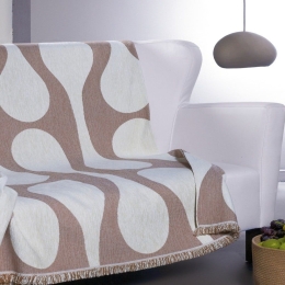 Ριχτάρι Ziggy 13 Beige Kentia Τριθέσιο 180x280cm Βαμβάκι-Ακρυλικό