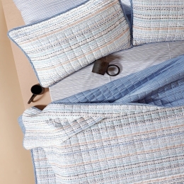 Κουβερλί Kilmi 01 Blue-Mustard-Mint Green Kentia Ημίδιπλο 180x240cm Microfiber-Polyester