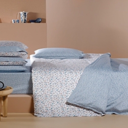Κουβερλί Lalika 32 Ciel-Petrol-Pink Kentia Υπέρδιπλο 230x250cm 100% Βαμβακοσατέν