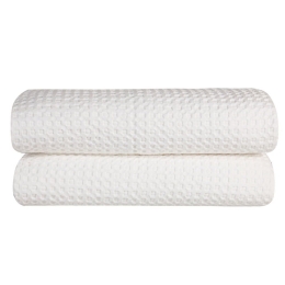 Κουβέρτα Illusion 00 White Kentia King Size 260x250cm 100% Βαμβάκι
