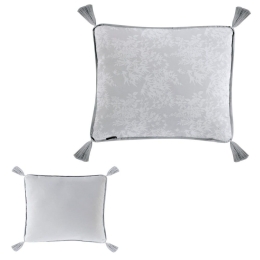 Μαξιλάρι Διακοσμητικό (Με Γέμιση) Follie Light Grey Kentia 50X50 Βαμβάκι-Μικροφίμπρα