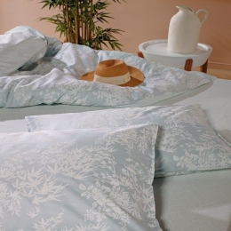 Μαξιλαροθήκες Elodie 38 (Σετ 2τμχ) Mint Green-White Kentia 50Χ70 100% Βαμβακοσατέν