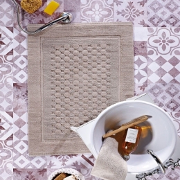 Πατάκι Μπάνιου Havier 04 Beige Kentia 60Χ90 100% Βαμβάκι