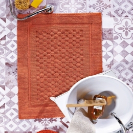 Πατάκι Μπάνιου Havier 06 Cinnamon Kentia 50X60 100% Βαμβάκι