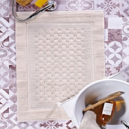 Πατάκι Μπάνιου Havier 12 Ecru Kentia 50X60 100% Βαμβάκι