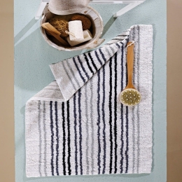 Πατάκι Μπάνιου Peyton 22 Ecru-Grey Kentia 50X60 100% Βαμβάκι