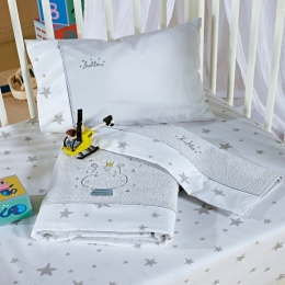 Πετσέτες Βρεφικές Melvin (Σετ 2τμχ) Grey Kentia Σετ Πετσέτες 70x125cm 100% Βαμβάκι