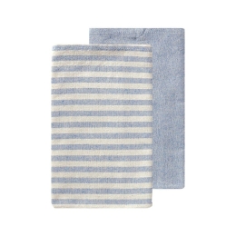 Πετσέτες Κουζίνας Arancia 19 (Σετ 2τμχ) Ciel-Beige Kentia 40x60cm 100% Βαμβάκι