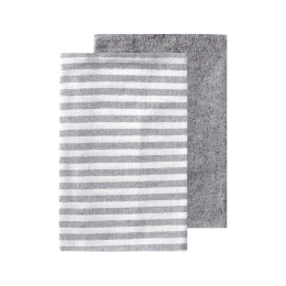 Πετσέτες Κουζίνας Arancia 22 (Σετ 2τμχ) Grey-White Kentia 40x60cm 100% Βαμβάκι