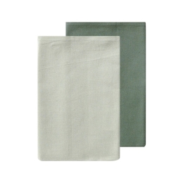 Πετσέτες Κουζίνας Mela 10 (Σετ 2τμχ) Olive Green-Pistachio Kentia 40x60cm 100% Βαμβάκι