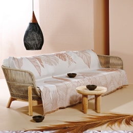 Ριχτάρι Benjamin Beige-Light Brown Kentia Διθέσιο 180x240cm Βαμβάκι-Πολυέστερ