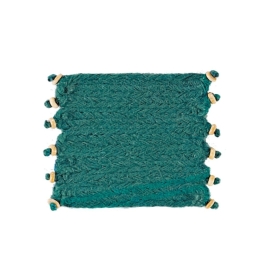 Σουβέρ Coaster 236 (Σετ 4τμχ) Petrol Kentia Jute