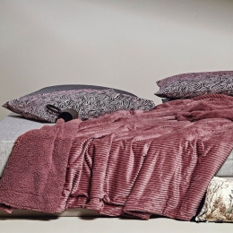 Κουβέρτα Γούνινη Spencer 20 Rose Kentia King Size 260x240cm Πολυέστερ