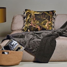 Κουβέρτα Γούνινη Spencer 24 Anthracite Kentia Υπέρδιπλo 240x220cm Πολυέστερ