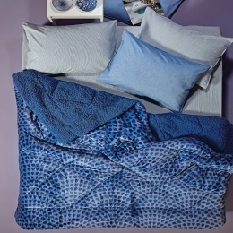 Κουβερτοπάπλωμα Vaila 01 Blue Kentia King Size 260x230cm Silicon Fiber