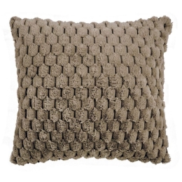 Μαξιλάρι Διακοσμητικό (Με Γέμισμα) Joselyn 26 Beige Kentia 50X50 50x50cm Οικολογική Γούνα