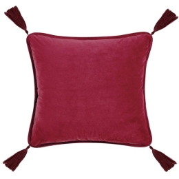 Μαξιλάρι Διακοσμητικό (Με Γέμισμα) Yorick 1840 Bordo Kentia 50X50 50x50cm Βαμβάκι-Πολυέστερ