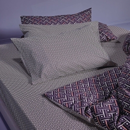 Μαξιλαροθήκες Bentley 42A (Σετ 2τμχ) Grey-Ecru Kentia 50Χ70 50x70cm 100% Βαμβάκι