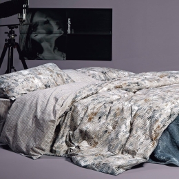 Πάπλωμα Lucas 22 Grey-Ecru-Blue Kentia Υπέρδιπλο 220x240cm 100% Βαμβάκι
