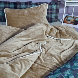 Παπλωματοθήκη Ivanna 26 Beige Kentia King Size 260x240cm Πολυέστερ