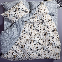 Παπλωματοθήκη Jesnsen 32 (Σετ 3τμχ) Ecru-Beige-Dark Grey Kentia Υπέρδιπλο 220x240cm 100% Πενιέ Βαμβάκι