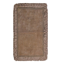 Πατάκι Μπάνιου Rafla 43 Brown Kentia 60Χ90 60x90cm 100% Βαμβάκι