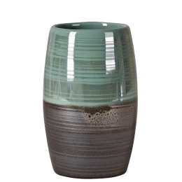 Ποτήρι Οδοντόβουρτσας Spirit D 2310 Green-Grey Kentia Κεραμικό