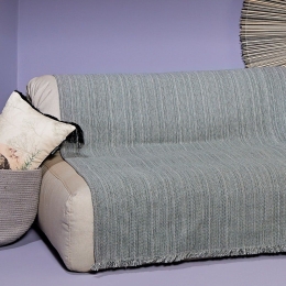 Ριχτάρι Grant 22 Grey Kentia Τριθέσιο 180x300cm Chenille,Βαμβάκι,Polyester