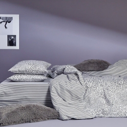 Σεντόνια Φανελένια Mirella 32 (Σετ 4τμχ) Grey Kentia King Size 270x275cm 100% Βαμβάκι