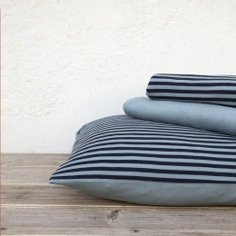 Σεντόνια Με Λάστιχο Suave Σετ 3τμχ Dark Blue Nima Μονό 100% Βαμβάκι