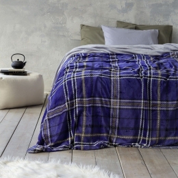 Κουβέρτα Kester Blue Nima Μονό 150x220cm Πολυέστερ