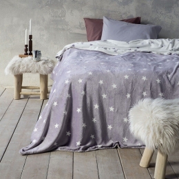 Κουβέρτα Stilla Grey Nima Υπέρδιπλo 150x220cm Πολυέστερ
