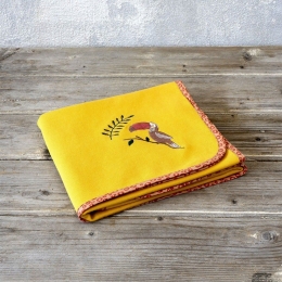 Κουβέρτα Βρεφική 4 Εποχών Leobaby Orange Nima Κούνιας 110x140cm Βαμβάκι-Πολυέστερ