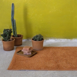 Πατάκι Μπάνιου Homey Deep Orange Nima 50 X 80 Βαμβάκι-Πολυέστερ