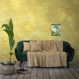 Ριχτάρι Estera Mustard Beige Nima Διθέσιο 180x240cm Chenille