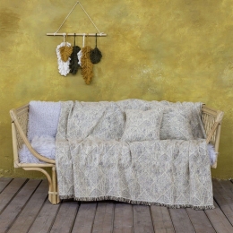 Ριχτάρι Jayla Ivory Nima Διθέσιο 180x240cm Chenille