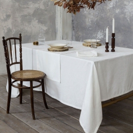 Τραπεζομάντηλο Folio White Nima 165X310 Viscose-Πολυέστερ