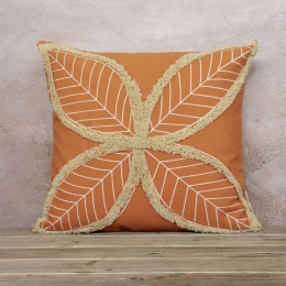Μαξιλάρι Διακοσμητικό (Με Γέμιση) Lilou Deep Orange Nima 45X45 100% Βαμβάκι