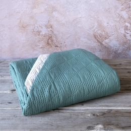 Κουβερλί Armon Jungle Green-Light Beige Nima Υπέρδιπλο 220x240cm Microfiber
