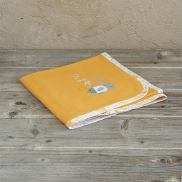 Κουβέρτα Βρεφική Πικέ Oceanis Orange Nima Cuddle 80x110cm 100% Βαμβάκι