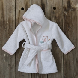 Μπουρνούζι Βρεφικό Hello Baby Pink Nima