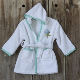 Μπουρνούζι Βρεφικό Macaw White-Green Nima