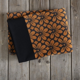 Πετσέτα Θαλάσσης Sundi Jacquard Black-Orange Nima Θαλάσσης 90x160cm 100% Βαμβάκι