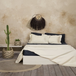 Σεντόνι Superior Satin Beige Nima King Size 270x280cm 100% Βαμβακοσατέν