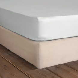 Σεντόνι Superior Satin Με Λάστιχο Medium Grey Nima Μονό 100x234cm 100% Βαμβακοσατέν