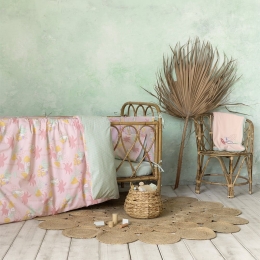 Σεντόνια Βρεφικά Little Paradise (Σετ 3τμχ) Pink Nima Κούνιας 120x170cm 100% Βαμβάκι