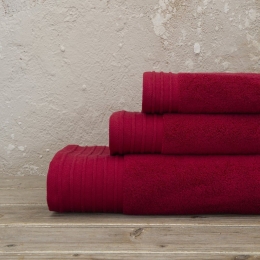 Πετσέτα Feel Fresh Ruby Red Nima Χεριών 40x60cm 100% Βαμβάκι