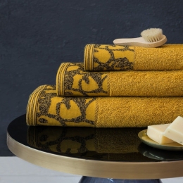 Πετσέτα Gem Beige Gold Nima Προσώπου 50x90cm 100% Βαμβάκι